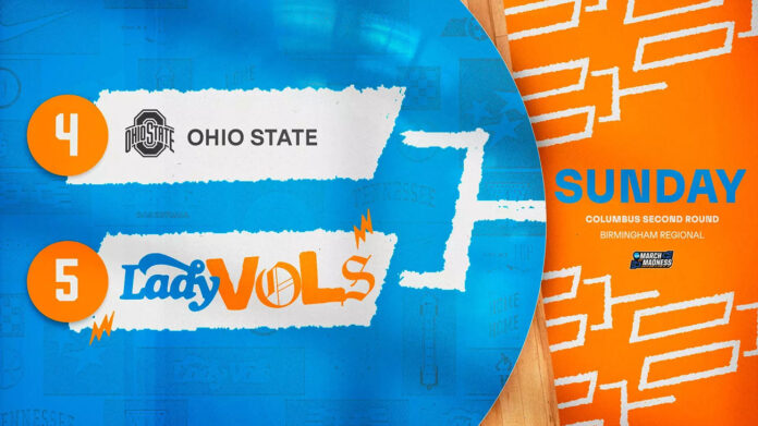 Tennessee Women's Basketball Faces Tough Test Against Ohio State in March Madness Matchup. (UT Athletics)