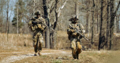 Soldiers assigned to the 1st Battalion 506 Infantry Regiment, 1st Mobile Brigade Combat Team, 101st Airborne Division (Air assault) equip the Next Generation Squad Weapon (NGSW) during a Combined Arms Live-Fire Exercise (CALFEX). (U.S. Army photo by Sgt Jewell Fatula)
