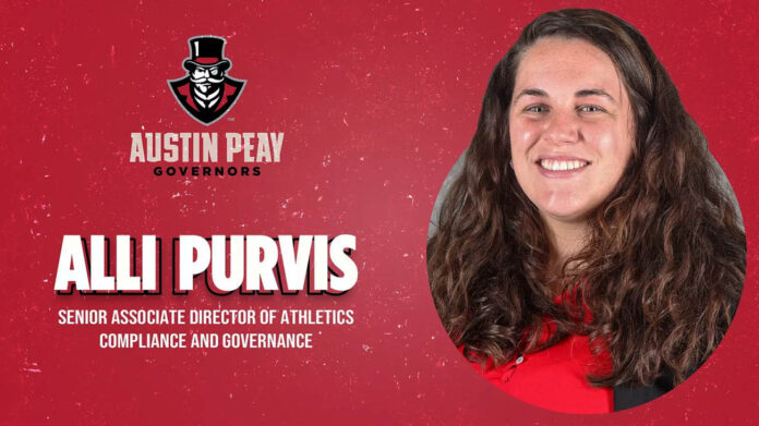 Austin Peay State University Athletics Senior Associate AD for Compliance Alli Purvis. (APSU Sports Information)