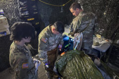 Blanchfield Army Community Hospital’s Education & Staff Development team recently conducted Delayed Evacuation Casualty Management (DECM) training for Army Combat Medics. (Justin Moeller, Blanchfield Army Community Hospital)