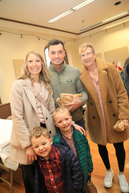 Catherine, Knox, Luke and Roger Nelms, Sue Skeens