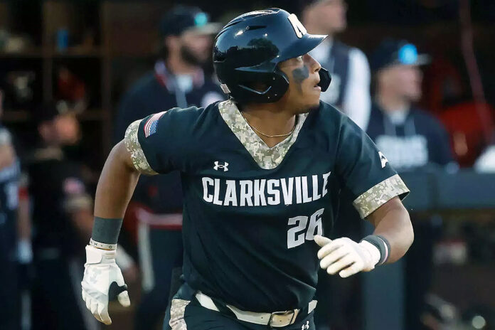 Ray Velazquez Leads the Charge as Austin Peay State University Baseball Throttles Morehead State, 16-3. (Robert Smith, APSU Sports Information)
