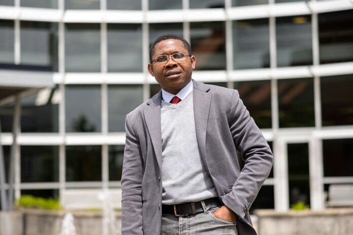 Ugochukwu Onumadu, a Holmes Scholar and international student from Nigeria, is pursuing an Ed.D. at Austin Peay State University to make an international impact on mathematics education. (Sean McCully, APSU)