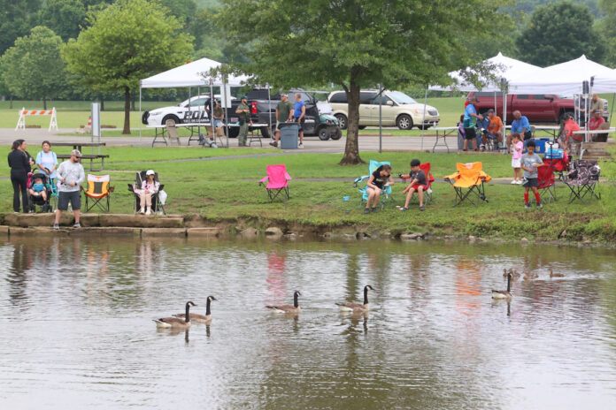 TWRA Youth Fishing Rodeo at Liberty Park. (Mark Haynes, Clarksville Online)