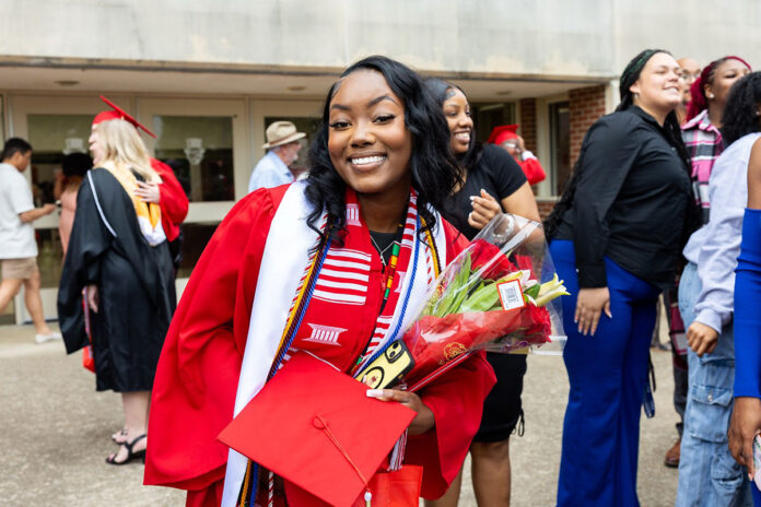 Aarionna Williams after her May 2025 graduation. (APSU)