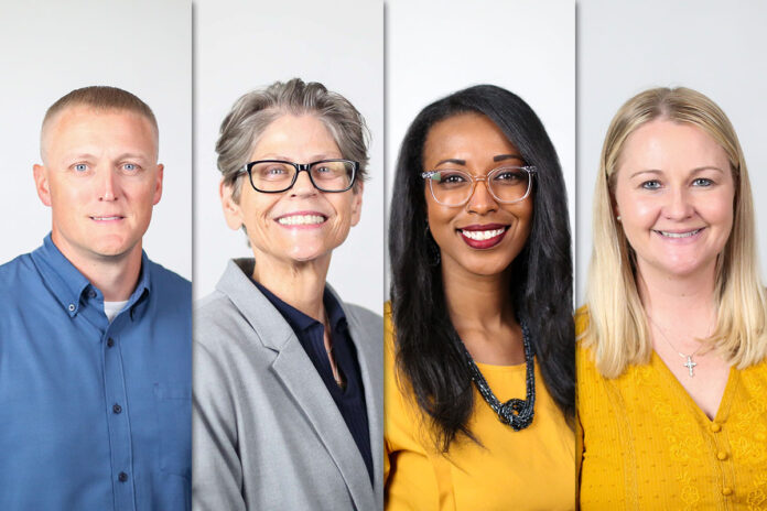 (L to R) Chris Jackson, Dr. Kim Hass, Ashley Polk and Christina Rogers.