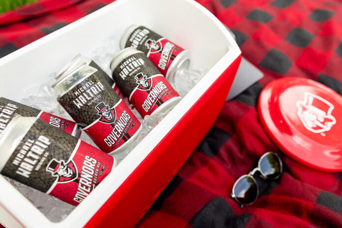 Governor’s Golden Ale, an Austin Peay State University-branded beer developed in partnership with Michael Waltrip Brewing Co., is a light beer designed to be enjoyed comfortably. (Sean McCully, APSU)