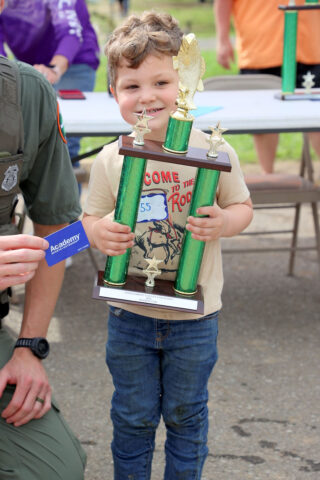 But the biggest catch of the day belonged to Pierce Hager, who pulled in a whopping 4.23 lb fish to claim the biggest fish title in the boys division. (Mark Haynes, Clarksville Online)