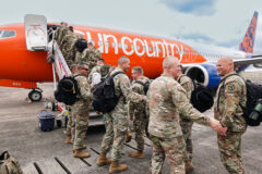 More than 160 Soldiers with the Tennessee National Guard’s 278th Armored Calvary Regiment depart from Knoxville for Fort Bliss, Texas, May 4th, and are now serving in Germany as part of Joint Multinational Training Group-Ukraine. (submitted photo)