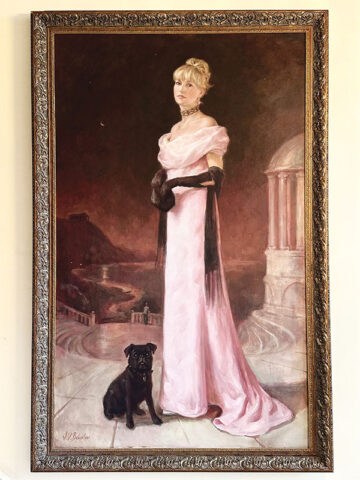The Baroness, Mediterranean Nights - Oil on Canvas, 72” x 44”, Igor V. Babailov, Hon.RAA, KStA. (Courtesy of the Maestro)