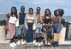 Austin Peay State University students visit Folly Beach, South Carolina, during a study away trip offered this summer. (Photo contributed by Eboné Amos)