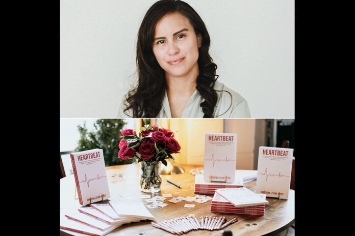 Austin Peay State University alumna Christina Reyes and her novel, Heartbeat. (Contributed by Christina Reyes)