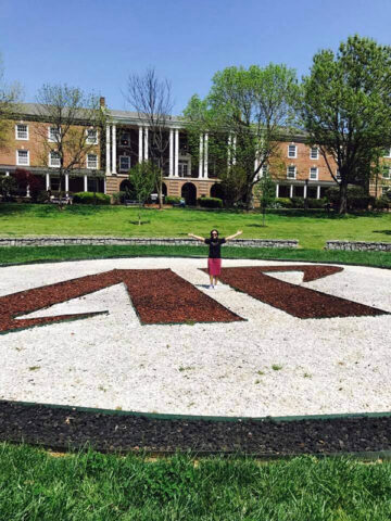 Austin Peay State University alumna Christina Reyes in the AP Bowl. 