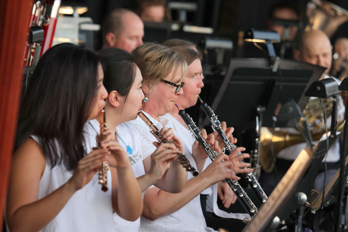Clarksville welcomed the Nashville Symphony to Downtown Commons for a performance that included works by Brahms, Bizet, John Williams, and more. (Tony Centonze, Clarksville Living Magazine)