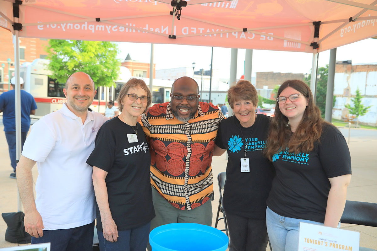Clarksville welcomed the Nashville Symphony to Downtown Commons for a performance that included works by Brahms, Bizet, John Williams, and more. (Tony Centonze, Clarksville Living Magazine)