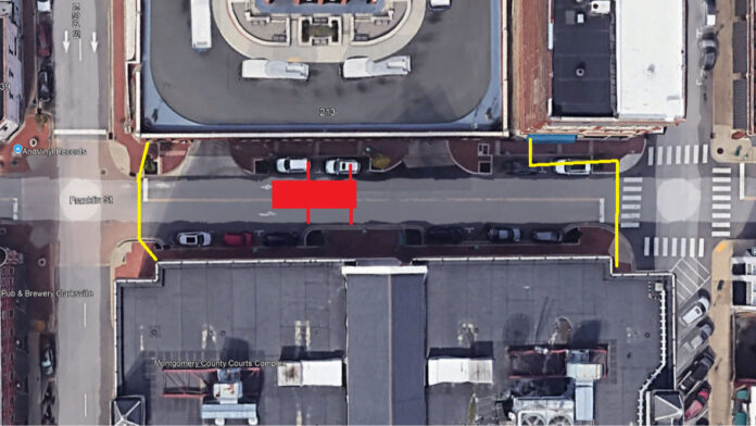 Franklin Street to Close July 9th for Courts Center Roof Work