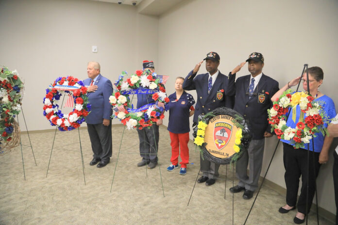Local Veterans organizations placing wreaths at this year's Memorial Day Ceremony