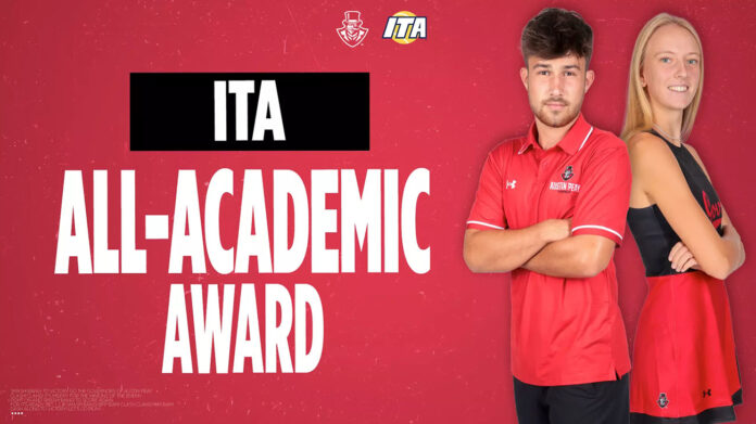 Nine Men, Nine Women Named ITA Scholar-Athletes for Austin Peay State University Tennis. (APSU Sports Information)