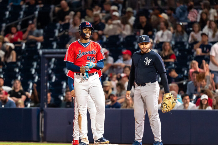 Ernesto Martinez Jr. Gives Nashville Sounds the Lead with Clutch 2-Run Double in the Ninth Inning. (Nashville Sounds)