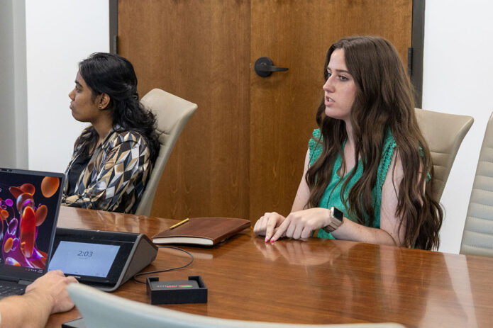 Lily Skau, a senior at Austin Peay State University, during her summer internship with CDE Lightband. (Contributed photo)