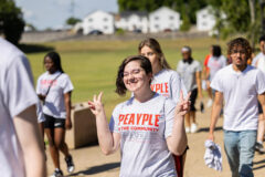 With 1,780 volunteers, Austin Peay State University set a new record for involvement during its third annual Peayple in the Community – Day of Service. (Sean McCully, APSU)