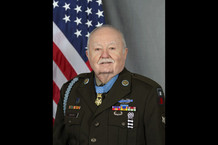 Medal of Honor recipient Specialist Fourth Class Kenneth J. David. (U.S. Army photo by Sgt. Daniel Hernandez)