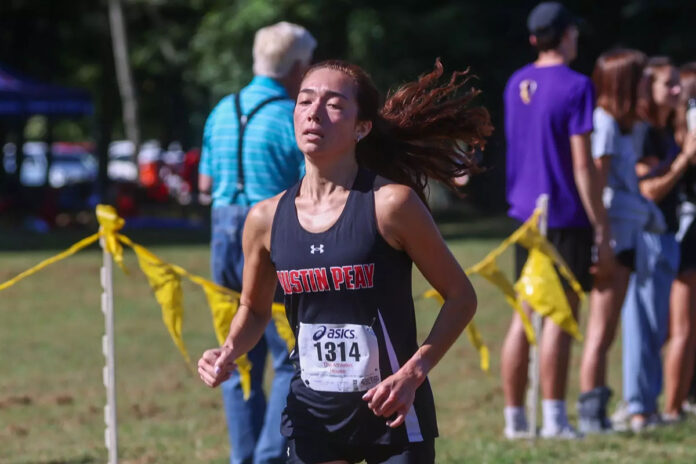 Austin Peay State University’s Sydney Freeman Captures First-Career Win at Michael Pretorius Invitational. (Alex Allard, APSU Sports Information)