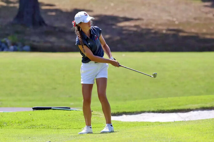Austin Peay State University Women's Golf junior Abby Hirtzel Sits in Second Place After Two Rounds at The Velvet. (APSU Sports Information)