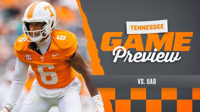 #15 Tennessee Vols Football Host UAB in Final Game of Three-Game Homestand. (UT Athletics)