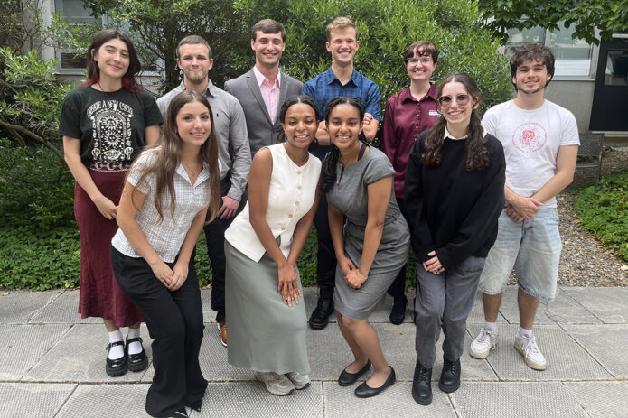 APSU’s William Keener with other students who were chosen to participate in the Solar Physics Research Experience for Undergraduates at the Center for Astrophysics. (Contributed photo)