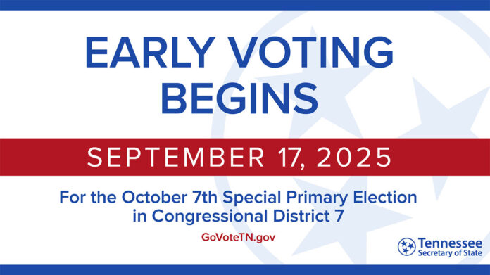 Montgomery County Announces Early Voting for Special Primary Election in U.S. House District 7