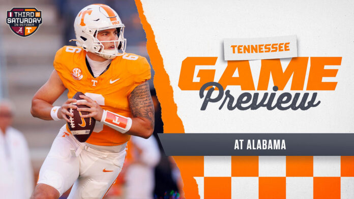 Tennessee Volunteers Football Aims to Upset Alabama Crimson Tide in Nationally Televised Matchup. (UT Athletics)