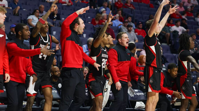 Austin Peay State University Men's Basketball Heads to Reynolds Center for Road Trip Finale vs. Tulsa. (Knox Rives, APSU Sports Information)
