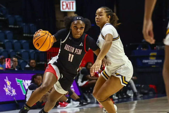 Austin Peay State University Women’s Basketball Prepares for Sunday Clash with Southern Illinois. (Camille Blaylock, APSU Sports Information)