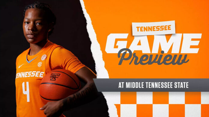 Tennessee Women's Basketball Aim to Stay Hot in Road Battle vs. Middle Tennessee Blue Raiders. (UT Athletics)