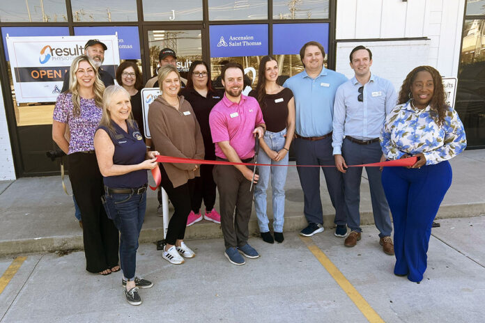 Ribbon Cutting for Results Physiotherapy and Ascension Saint Thomas Clinic in Clarksville