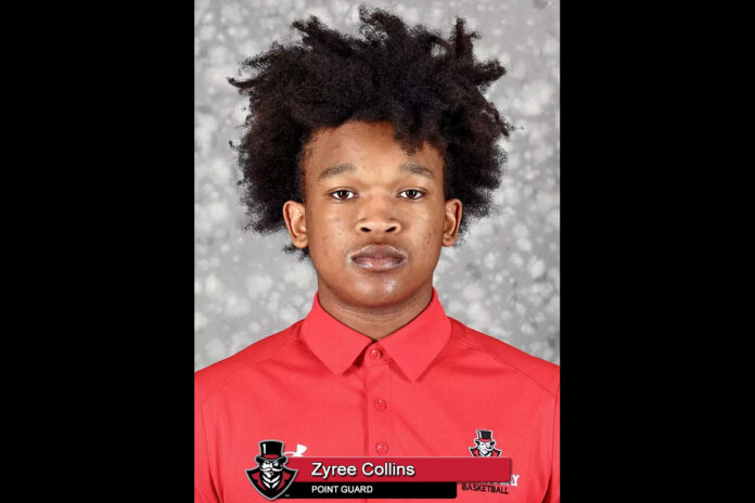 2025-2026 APSU Men's Basketball - Zyree Collins . (APSU Sports Information)