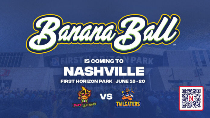 Banana Ball Announces 2026 Nashville Stop Featuring Party Animals and Tailgaters