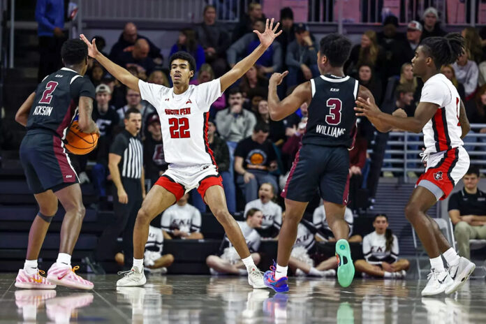 Austin Peay State University Men's Basketball Opens Second Half of ASUN Play at West Georgia. (Alex Allard, APSU Sports Information)