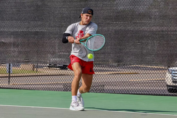 Belmont Tops Austin Peay State University Men's Tennis in Friday Matchup. (Madison Harrigan, APSU Sports Information)