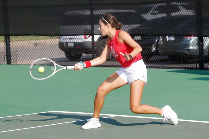 Austin Peay State University Women’s Tennis Kicks Off Spring Play Against South Carolina Opponents. (Robert Smith, APSU Sports Information)
