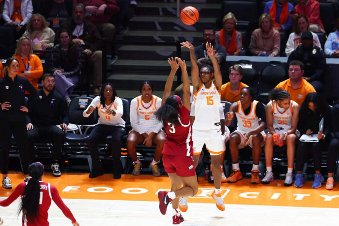 Tennessee Women's Basketball Stays Perfect in SEC as Lady Vols Rout Arkansas. (UT Athletics)