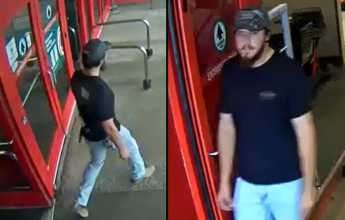 Francisco Manuel Flores of Cedar Hill is being sought by the Clarksville Police Department for allegedly photographing a victim inside a Target fitting room.