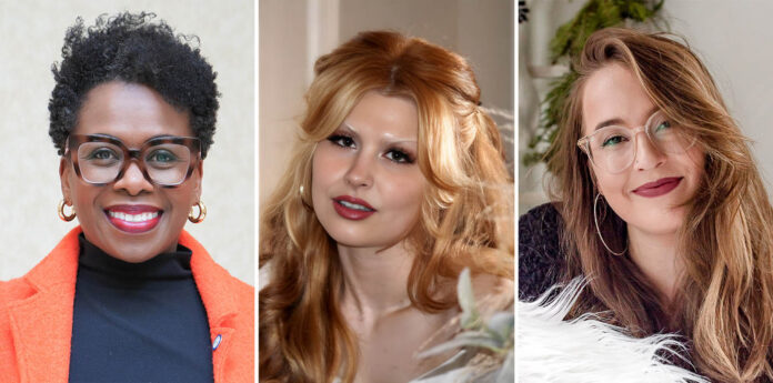 Montgomery County Trustee Kimberly Wiggins, Ashley Birnbaum and Chloe LaMar star in Eve Ensler's 'The Vagina Monologues' at the Roxy Regional Theatre, January 16th - 18th