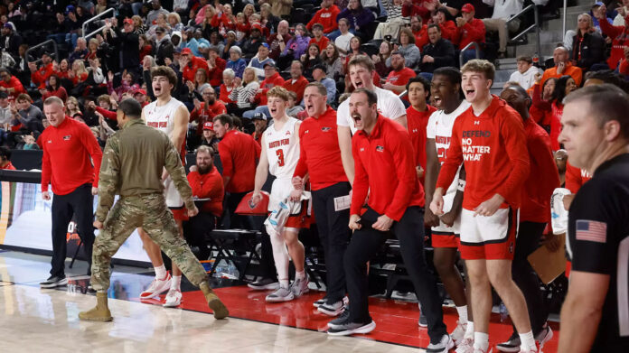 Collin Parker and Anton Brookshire Propel Austin Peay State University Men's Basketball to Conference Victory over Lipscomb with Stellar Performance. (Robert Smith, APSU Sports Information)