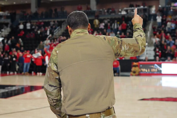 Austin Peay State University Men's Basketball Celebrates Military Appreciation Day this Saturday as the Governors face North Alabama at F&M Bank Arena. (Nic Hotop, APSU Sports Information)