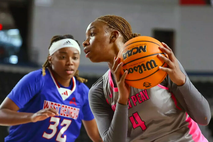 Anovia Sheals Scores 23, but Austin Peay State University Women’s Basketball Falls to West Georgia Wolves at F&M Bank Arena. (APSU Sports Information)