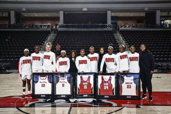 Austin Peay State University Women's Basketball Celebrates Seniors with 82-41 ASUN Win Over Bellarmine. (APSU Sports Information)