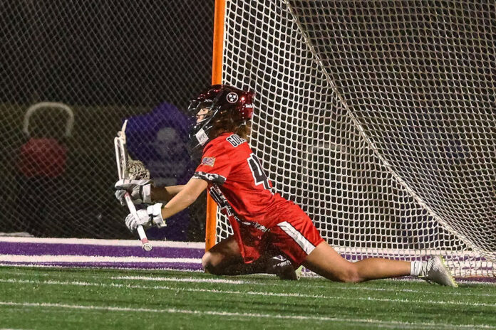 Lauryn Warfield Scores Three as Austin Peay State University Lacrosse Falls at Furman. (APSU Sports Information)