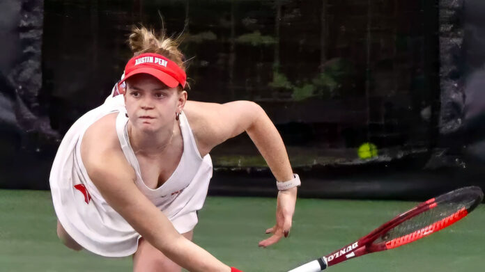 Austin Peay State University Women’s Tennis Dominates Belmont in Evansville Shutout. (APSU Sports Information)